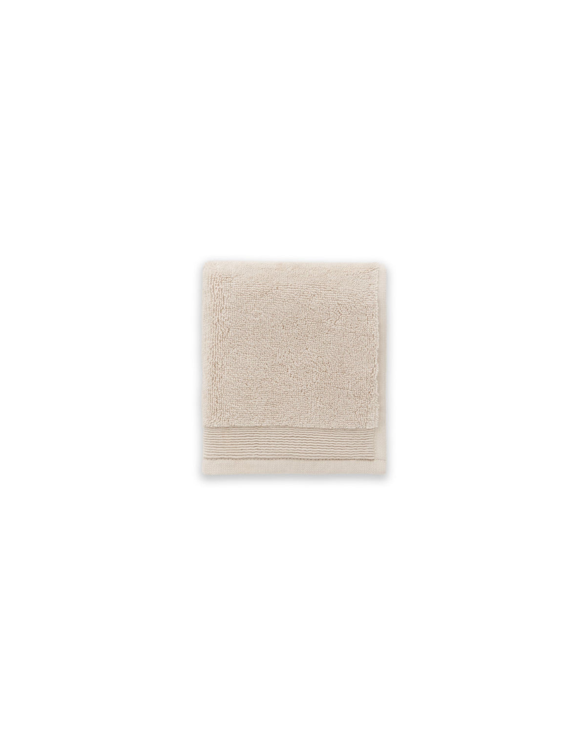 Plush face towel in Oatmeal #color_oatmeal