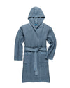 Onsen Waffle Bath Robe in Denim #color_denim