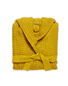 Onsen Waffle Bath Robe in Ochre #color_ochre