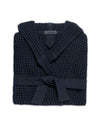 Onsen Waffle Bath Robe in Twilight Blue #color_twilight-blue