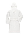 Onsen Waffle Bath Robe in White #color_white