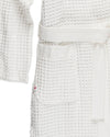 Onsen Waffle Bath Robe in White #color_white